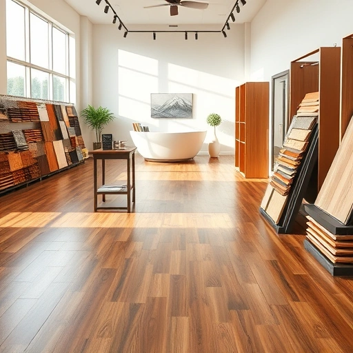 Showroom in Warr Acres, OK showcasing high-quality flooring options like hardwood, tile, and carpet in a modern space.