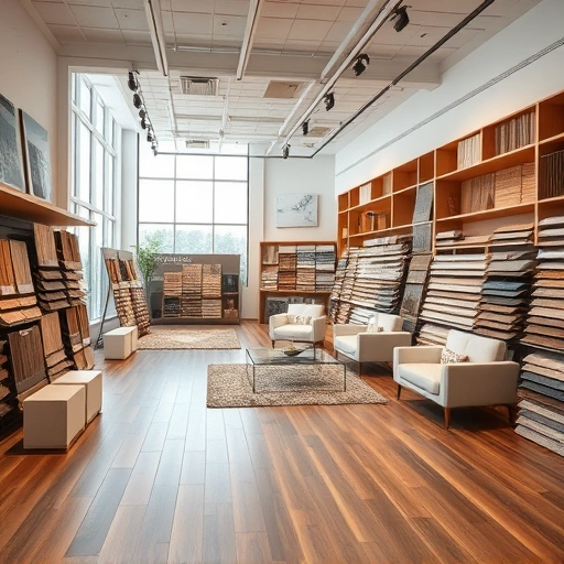Flooring showroom in Tuttle, OK featuring polished hardwood, elegant tiles, and plush carpets in a modern setting.