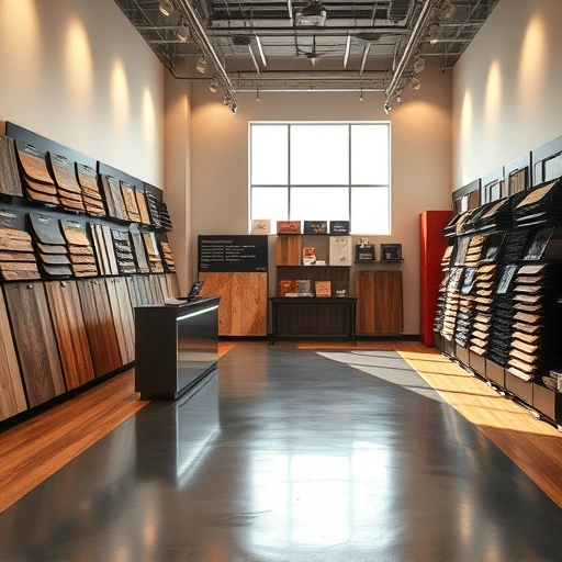 Flooring showroom displaying hardwood, laminate, tile, and carpet in a calming, professional setting in Washington, OK.