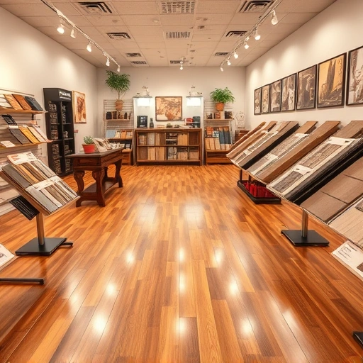 Showroom in Guthrie, OK showcases high-quality flooring options like hardwood, tile, and carpet in a modern setting.