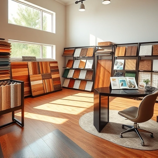 Beautiful showroom in Warr Acres, OK with diverse flooring options and elegant design, highlighting quality and professionalism.