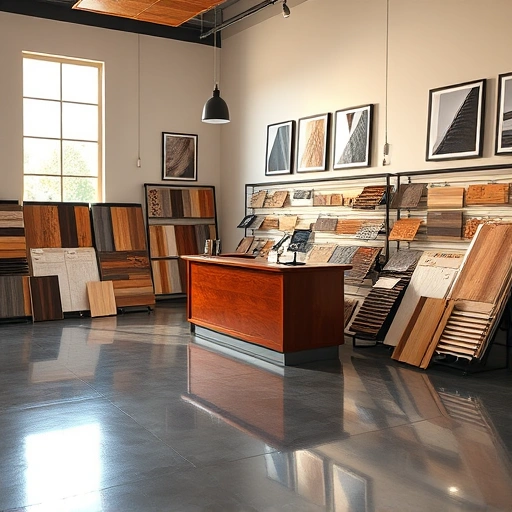 Flooring showroom in Luther OK displaying hardwood, laminate, tile, and carpet with natural lighting and decor.