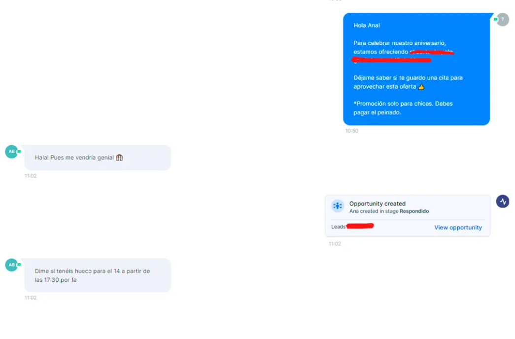 Captura de un cliente