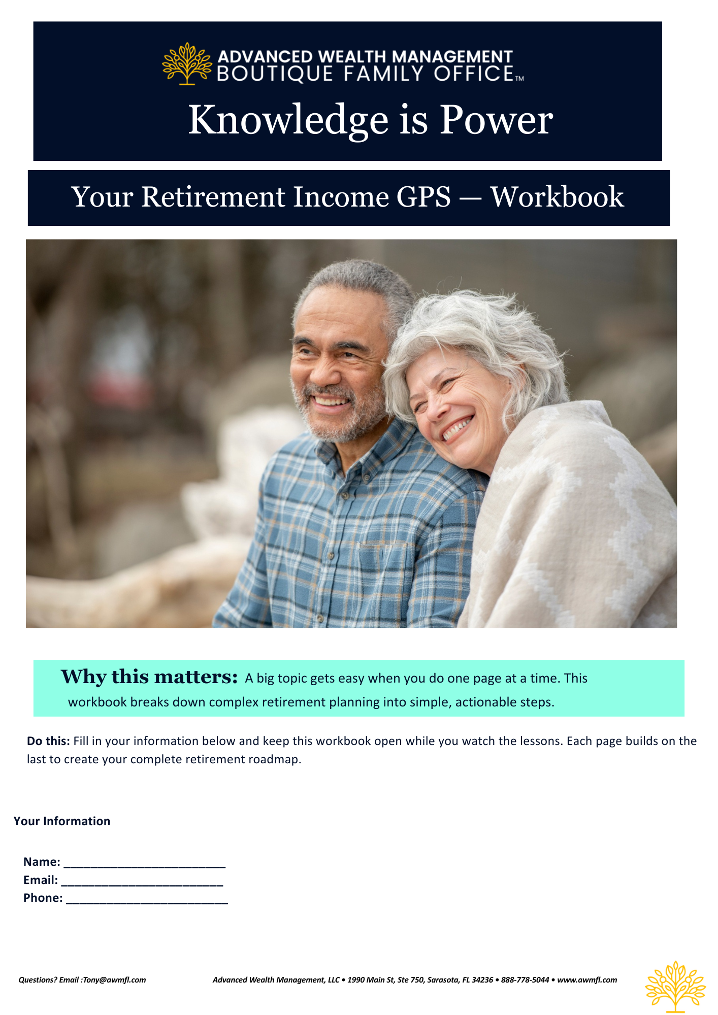 Your GPS to Holistic Retirement Planning Course and Workbook