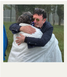 Couple embracing