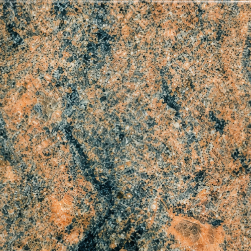 Échantillon de granit Rosso Multicolor, groupe 3, aux nuances rouges et minérales.