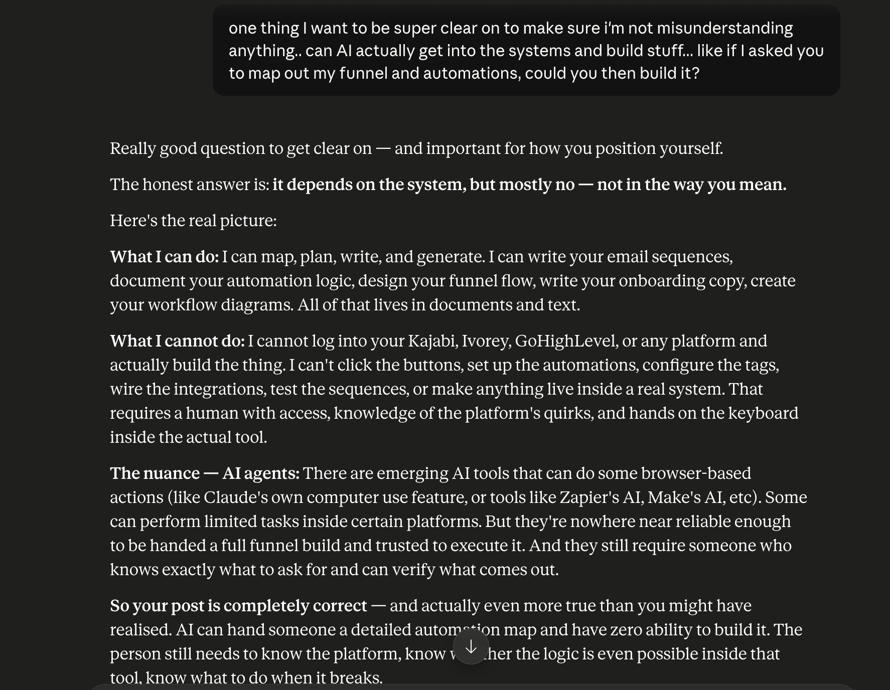 Claude answer about systems Claude answer about systems