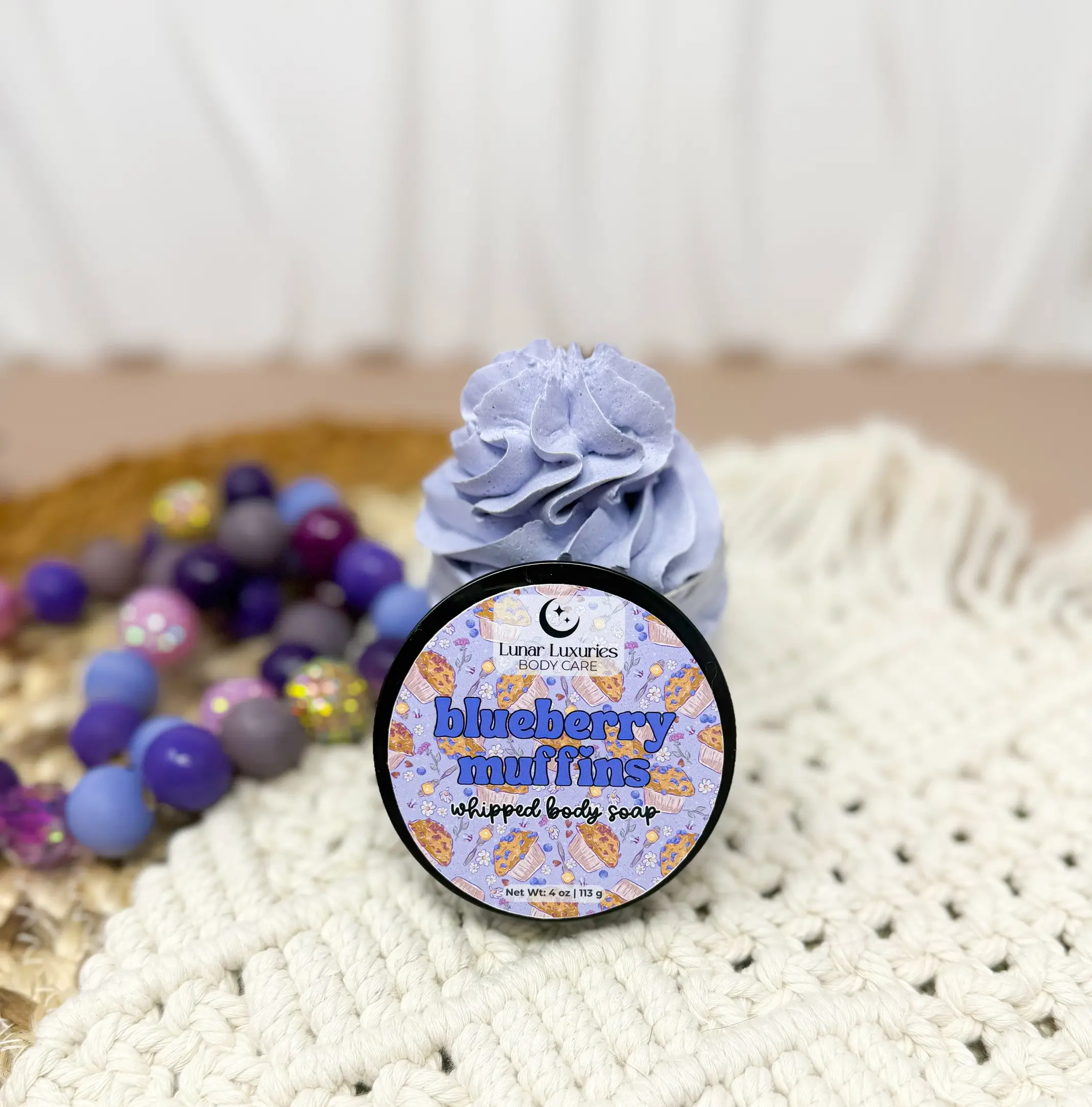 Blueberry Muffins Whipped Body Soap