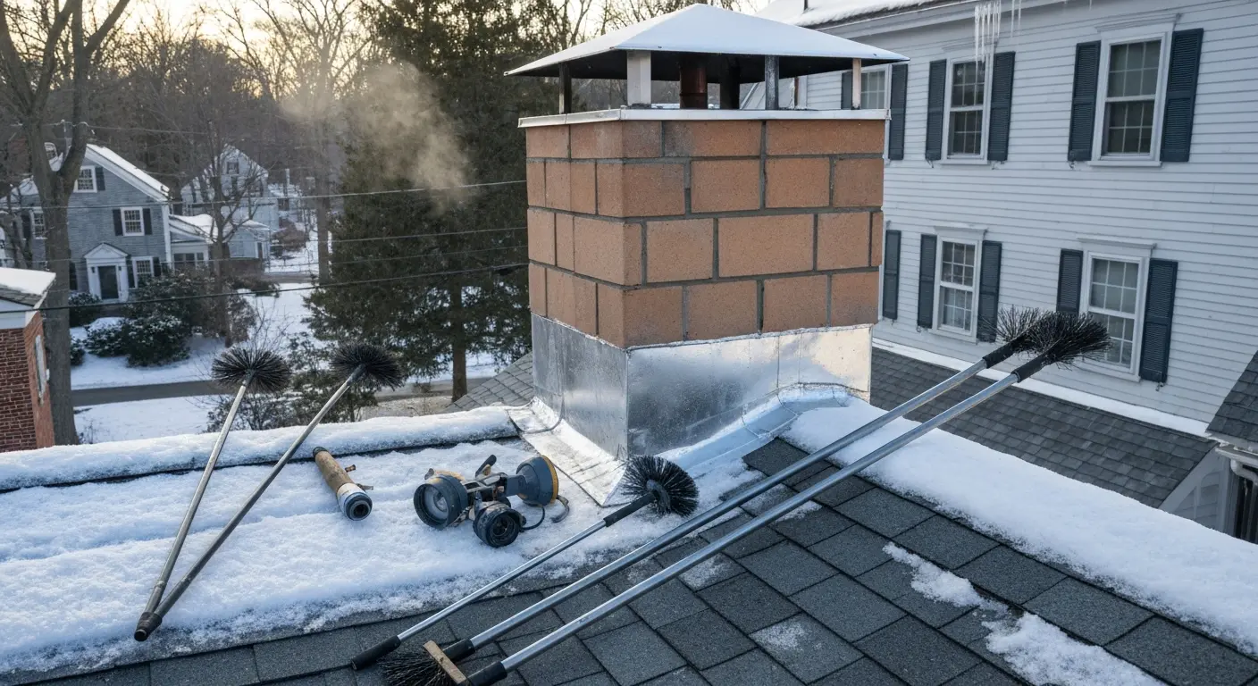 Winter chimney maintenance