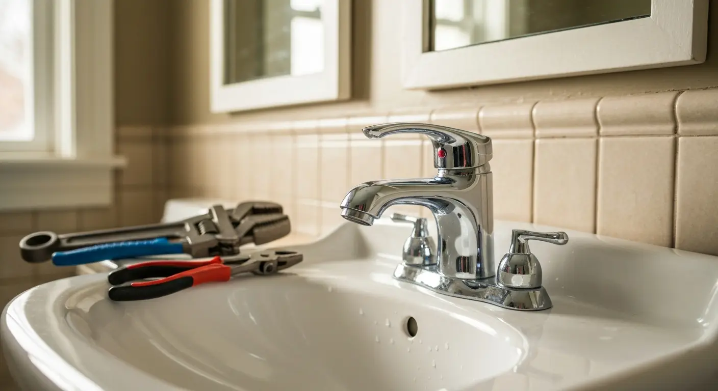 Bathroom faucet replacement project