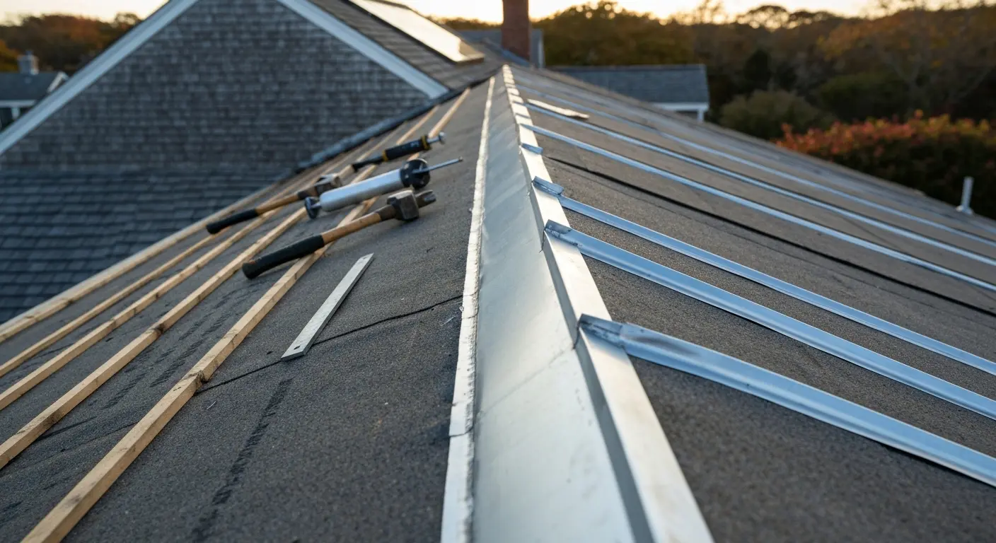 Flashing repair on roof