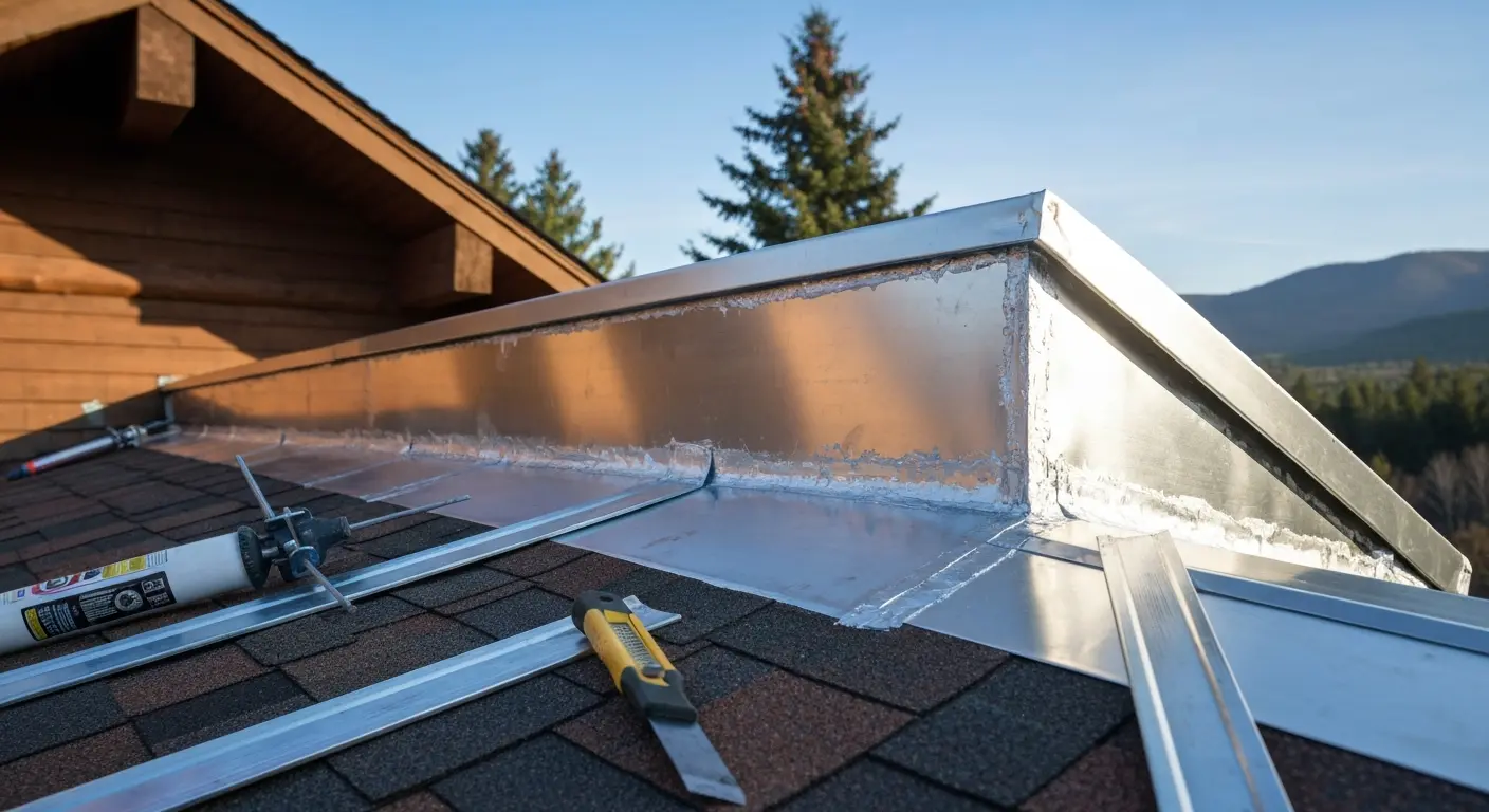 Roof flashing repair