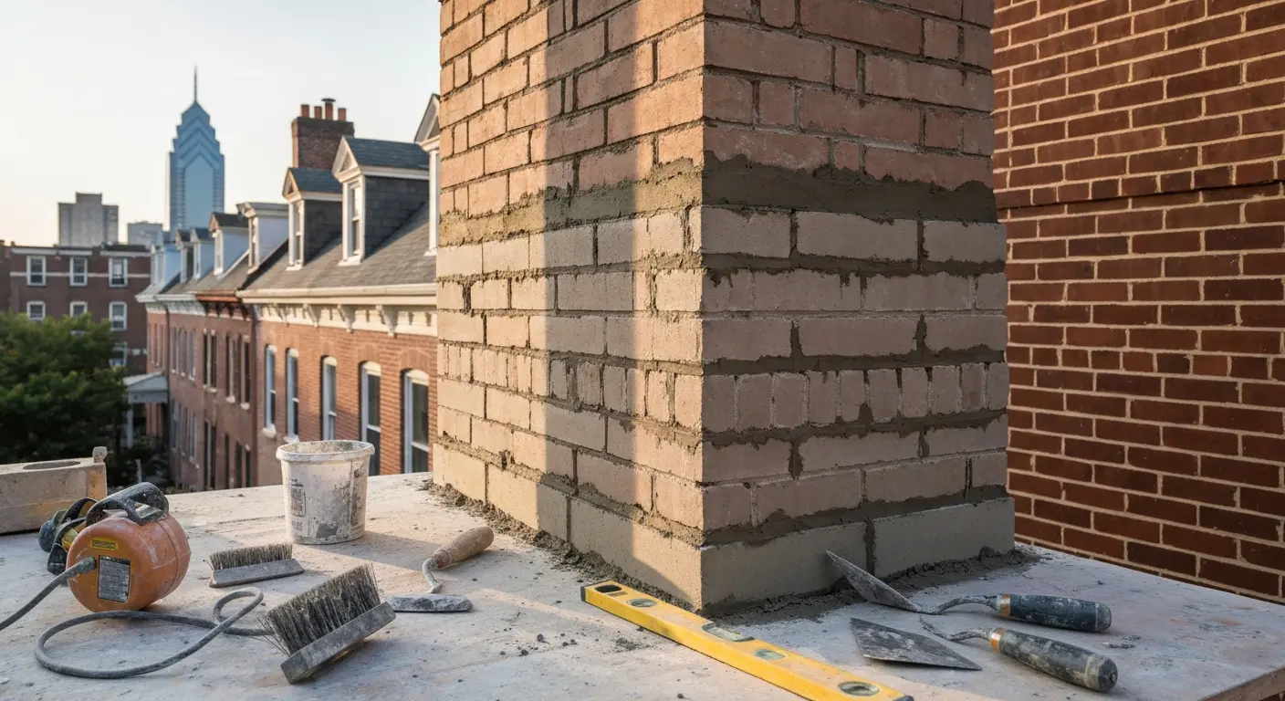 Chimney rebuild and masonry restoration