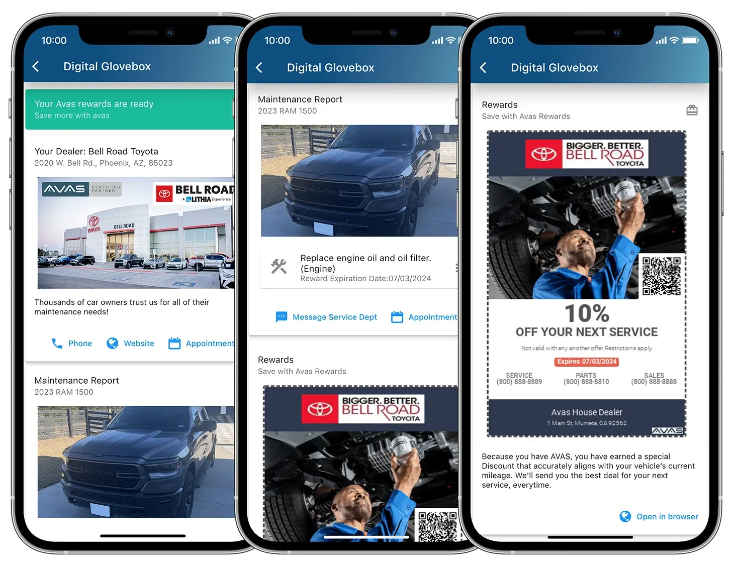 AVAS Dealer Digital Glovebox