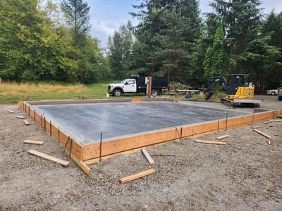 Concrete slabs in Auburn, Washington