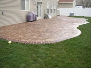 Concrete patio in North Salt Lake