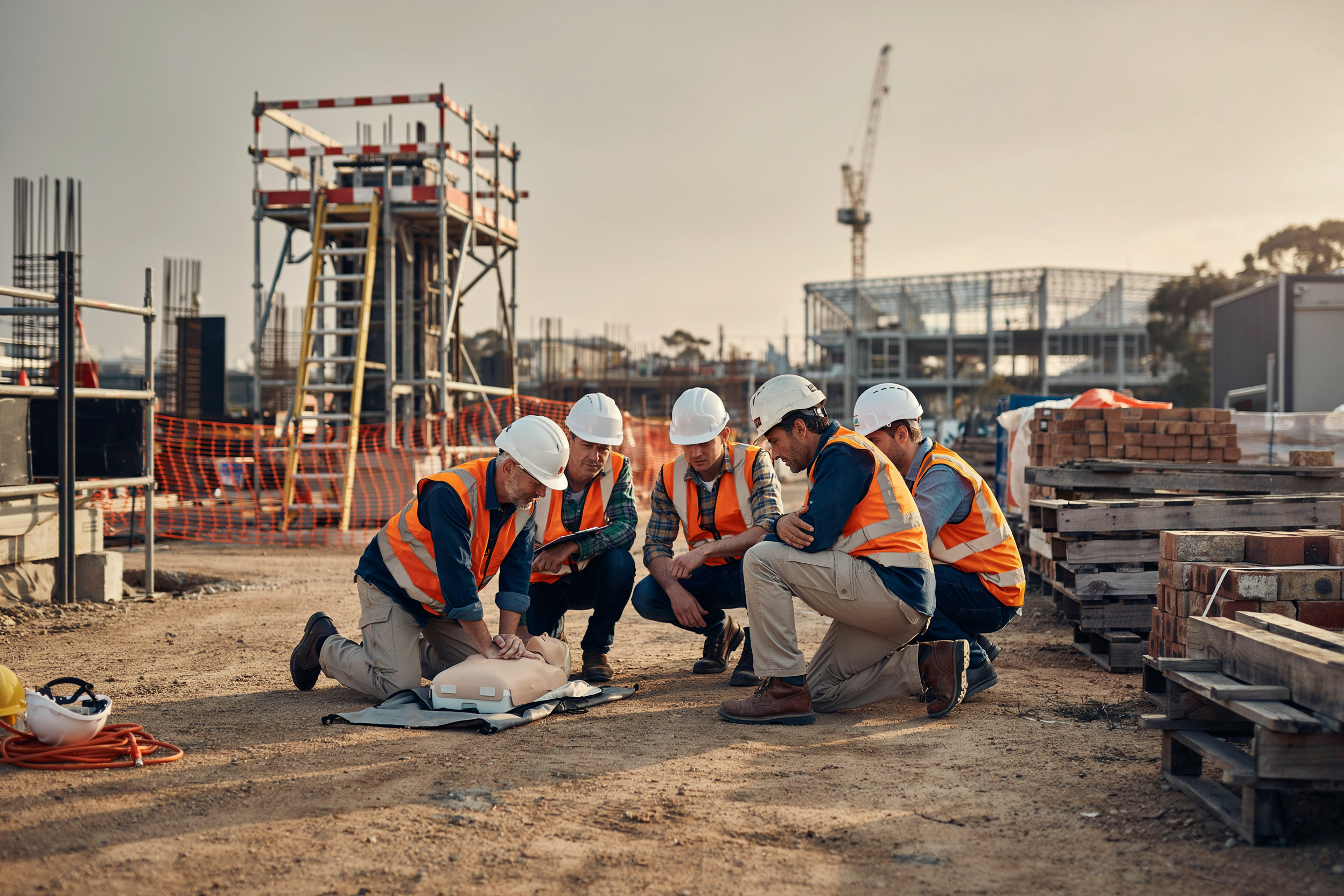 construction site Cpr