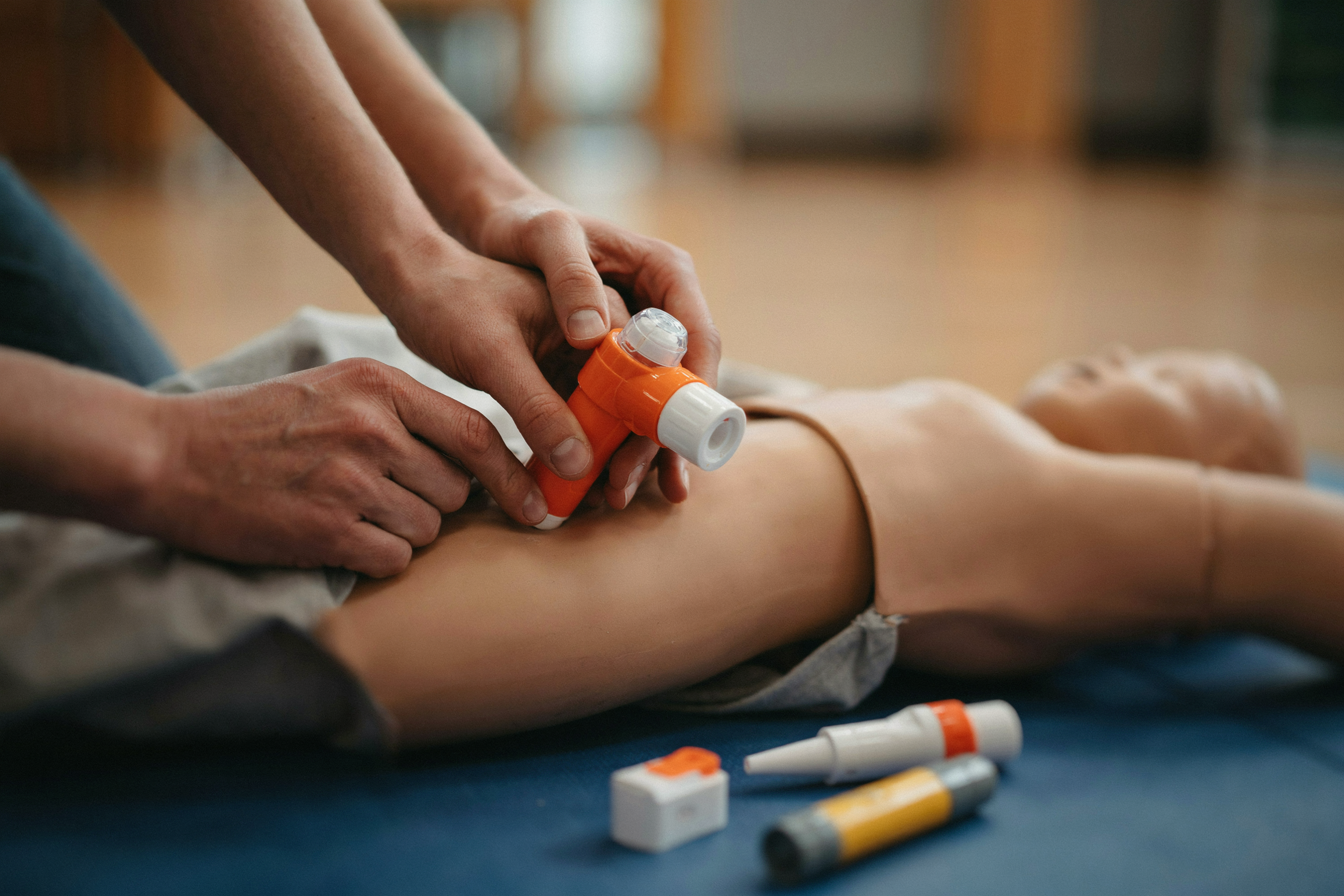 Hands-On Practice With Adrenaline Device Trainers