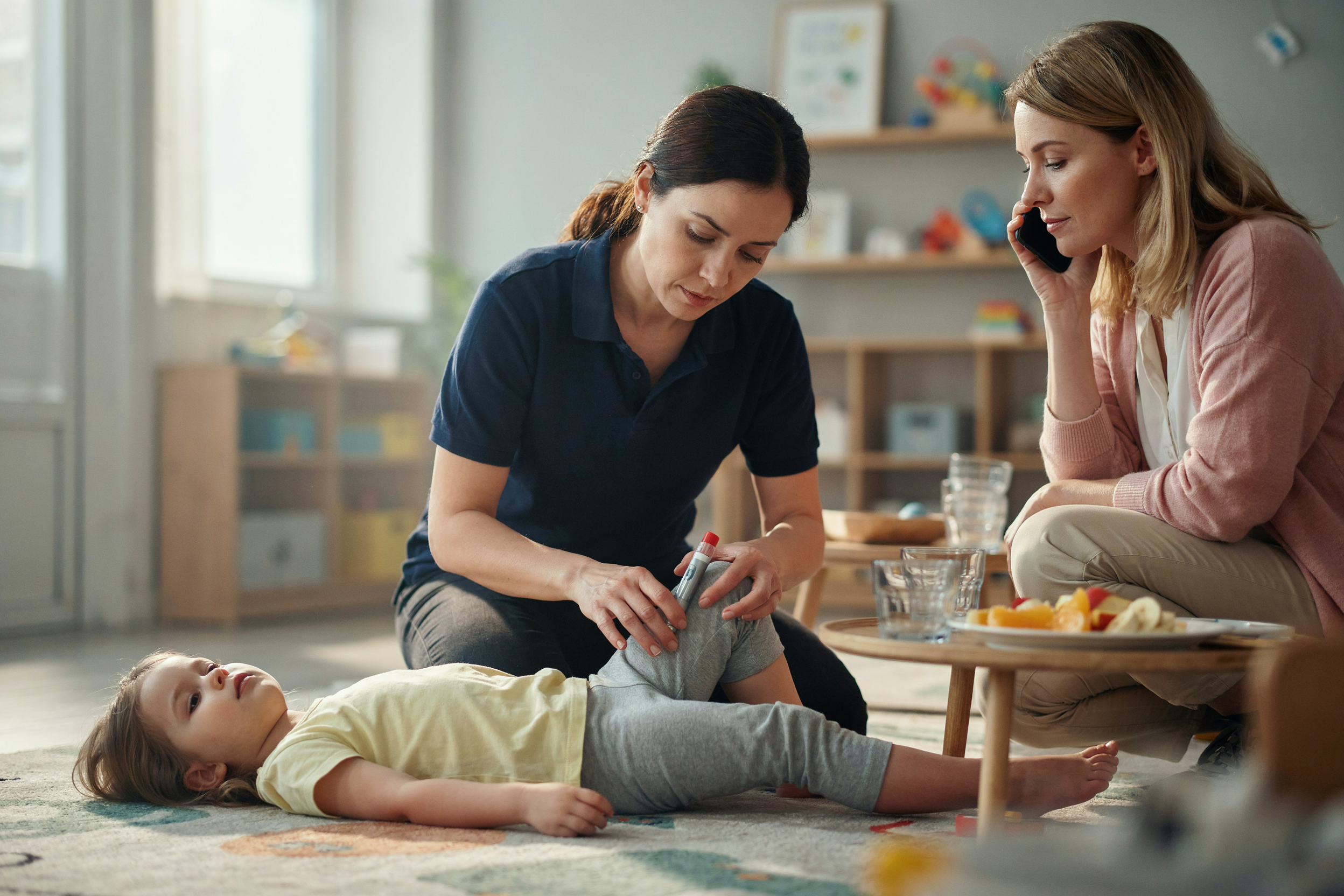 anaphylaxis at afternoon tea in a long day care room