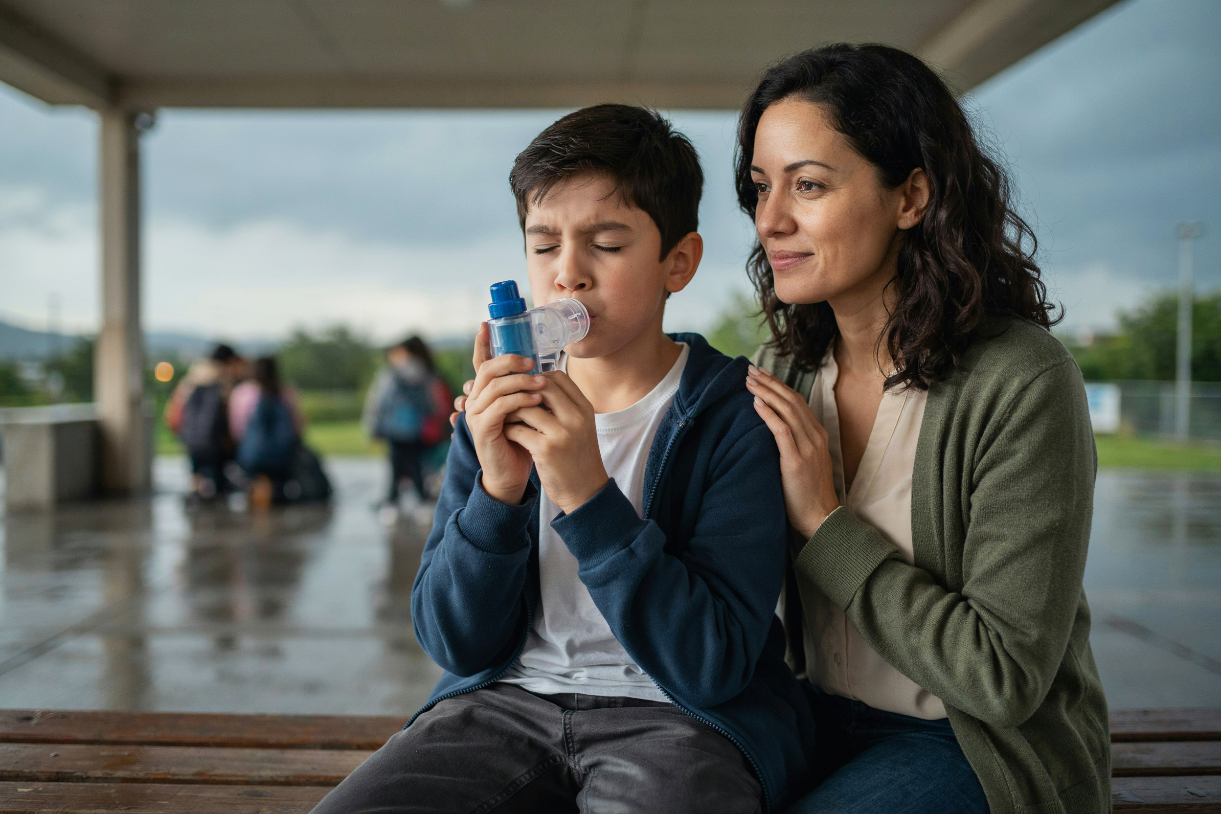asthma on a stormy afternoon at OSHC