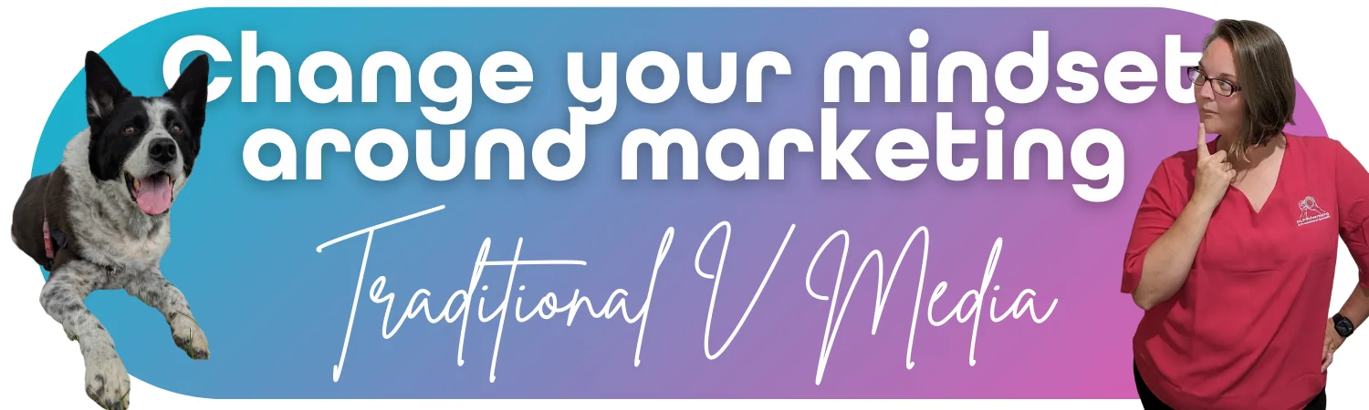Banner image that says "Change your mindset around marketing" 