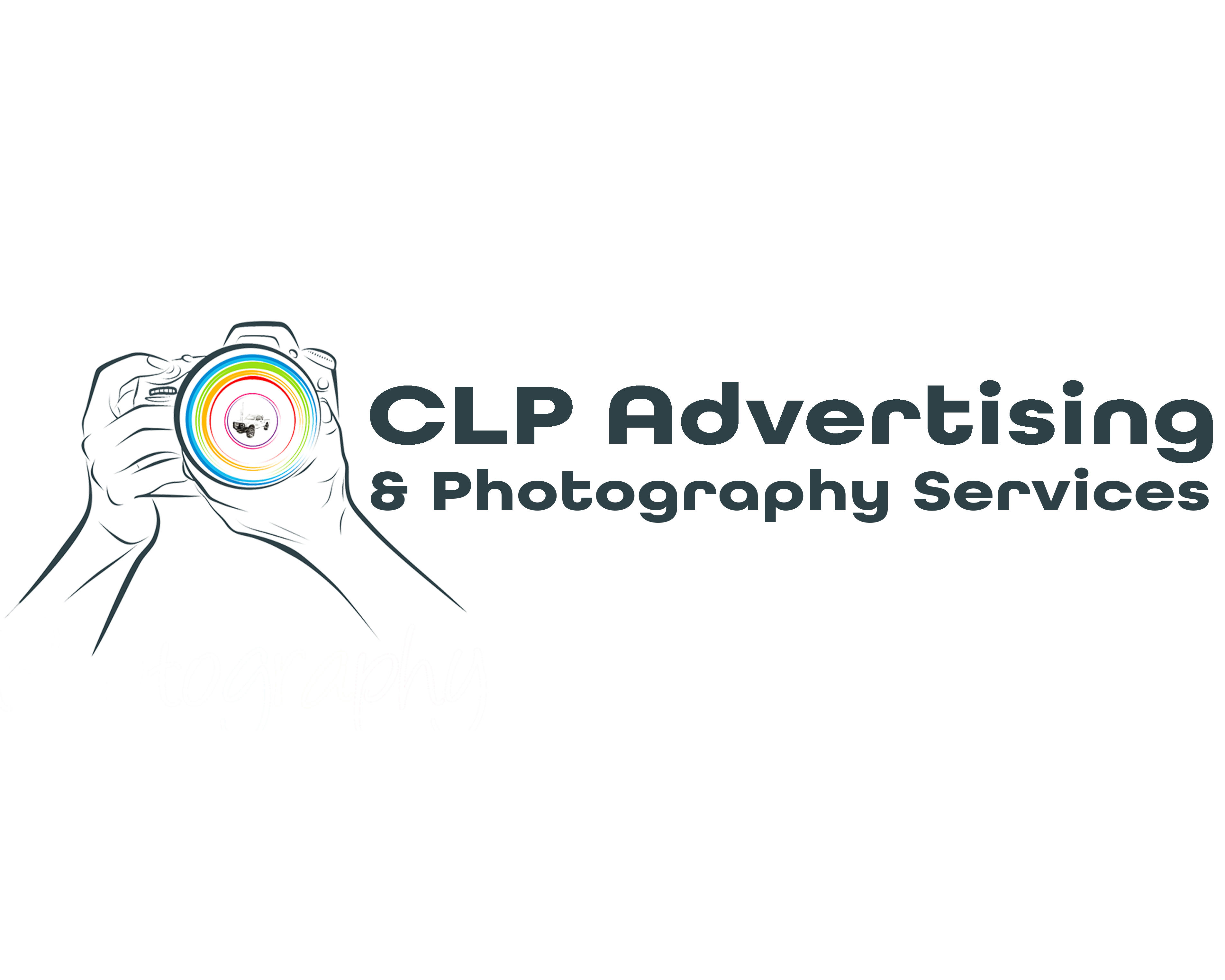 CLP Advertising landscape logo, dark