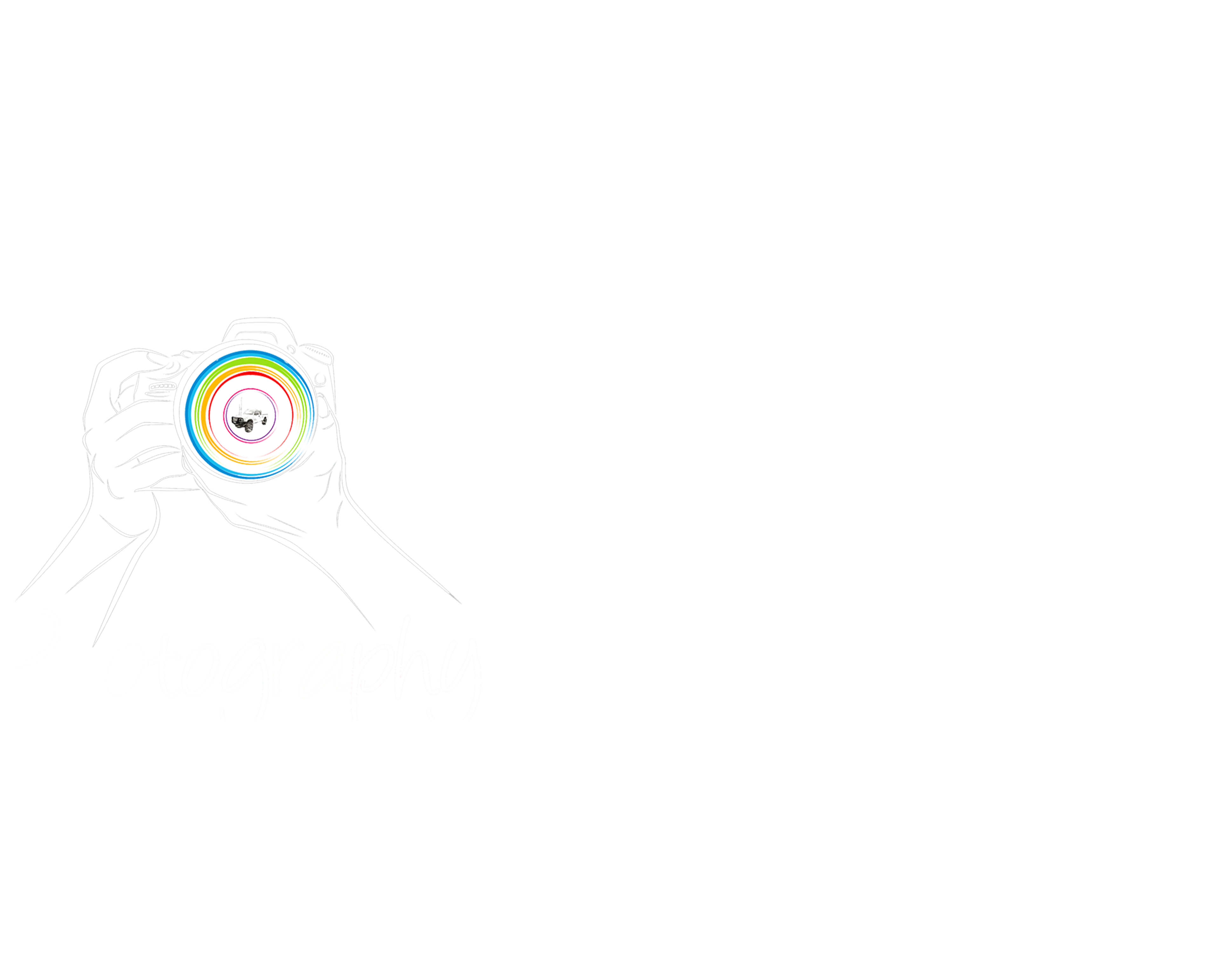 CLP Advertising landscape logo, white