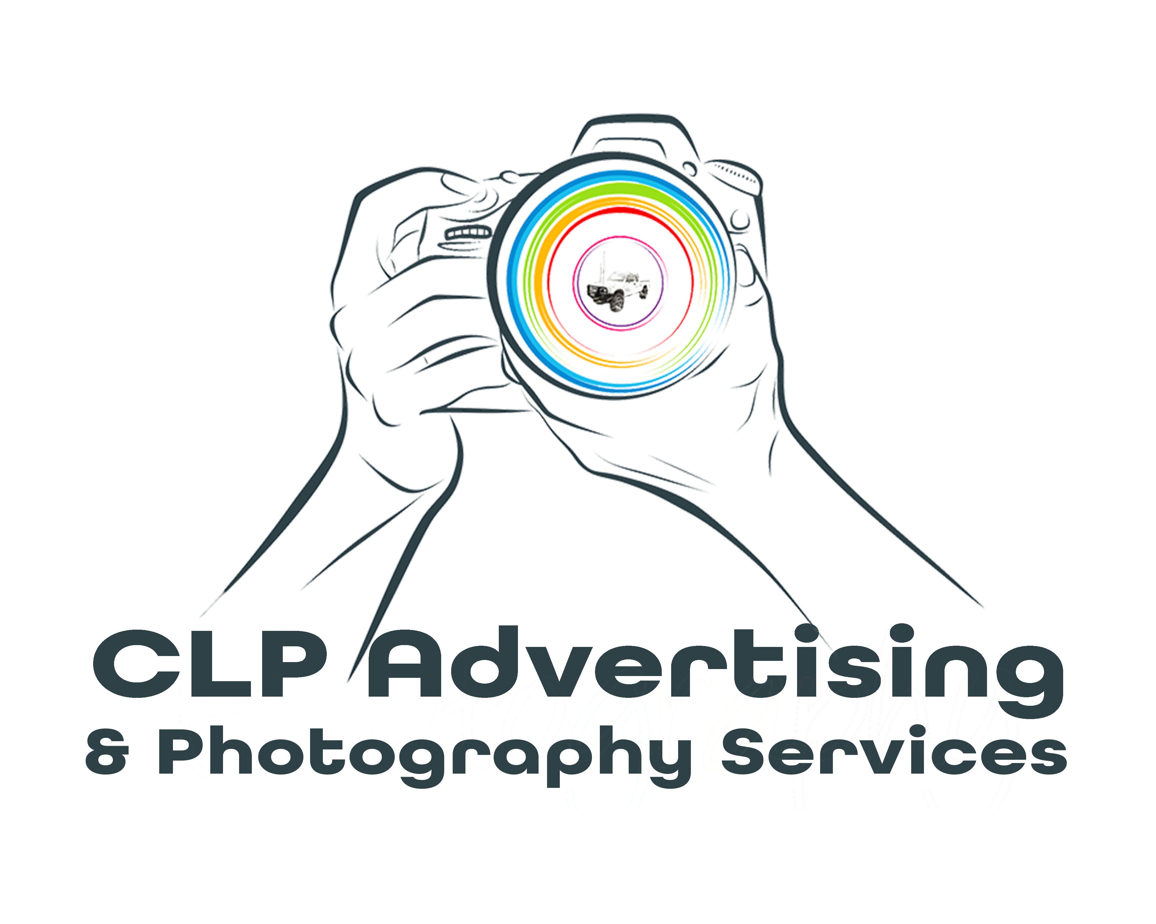CLP Advertising portrait logo, dark
