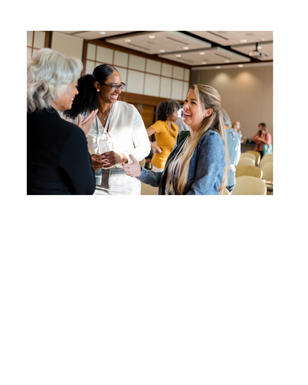 Women business owners networking at a PBWN gathering