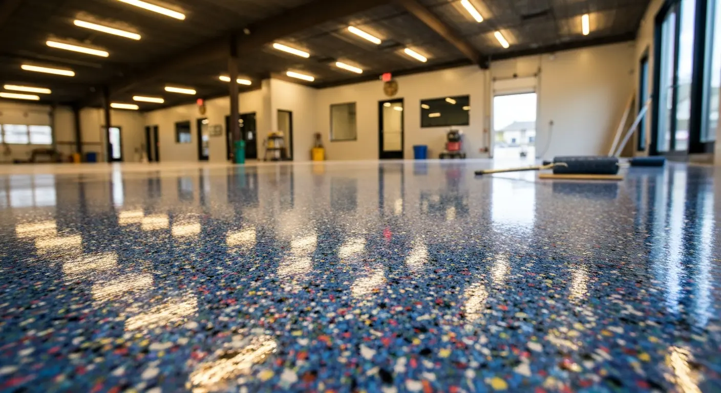Decorative epoxy pattern