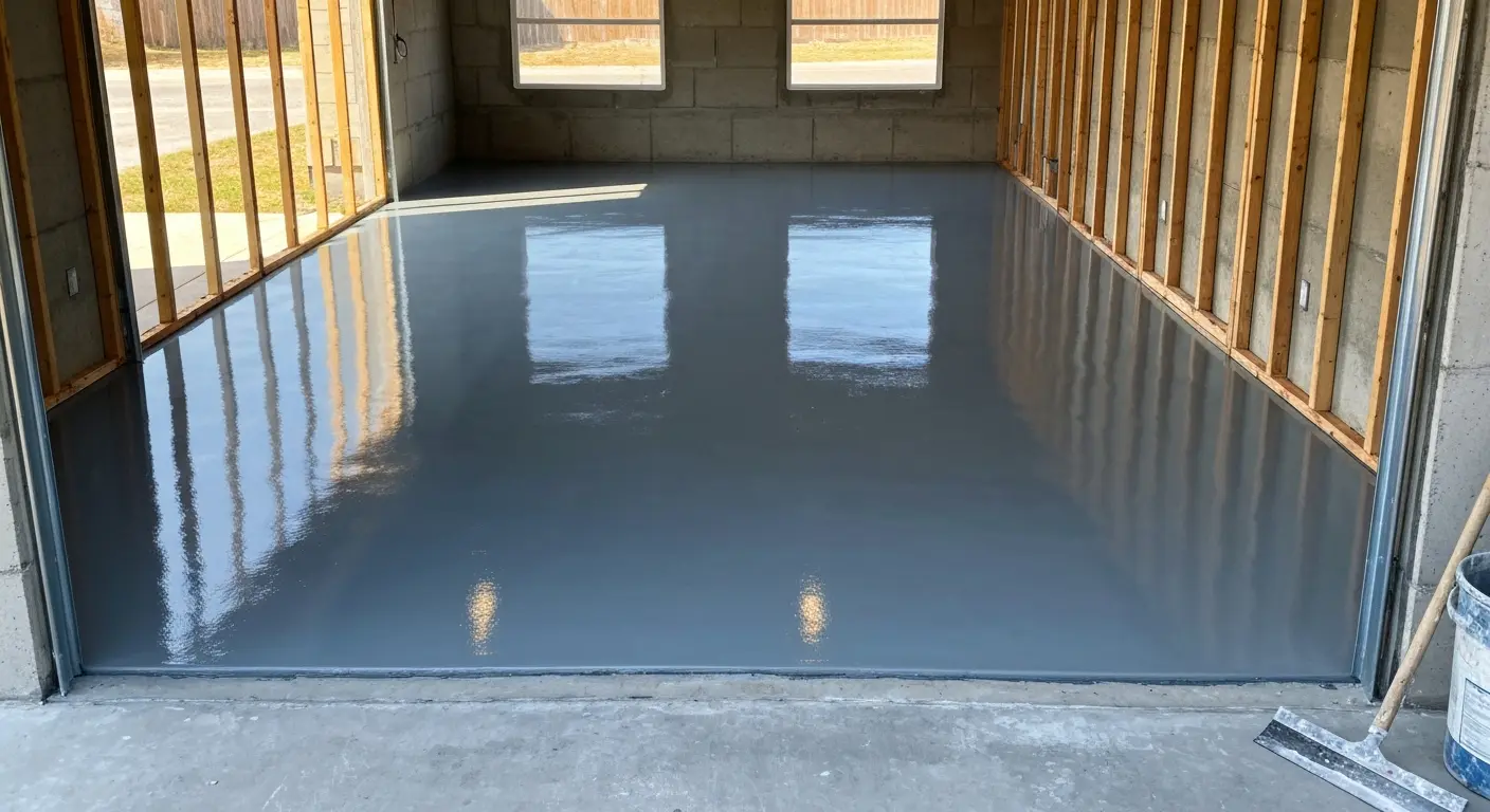Residential epoxy garage flooring