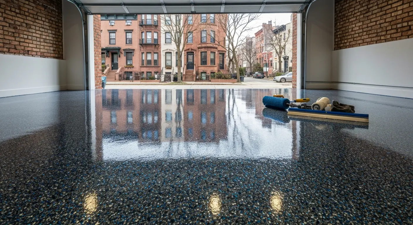 Garage epoxy flooring