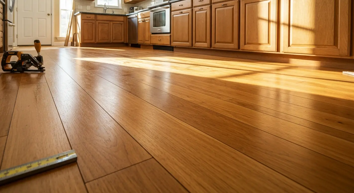 Hardwood flooring installation