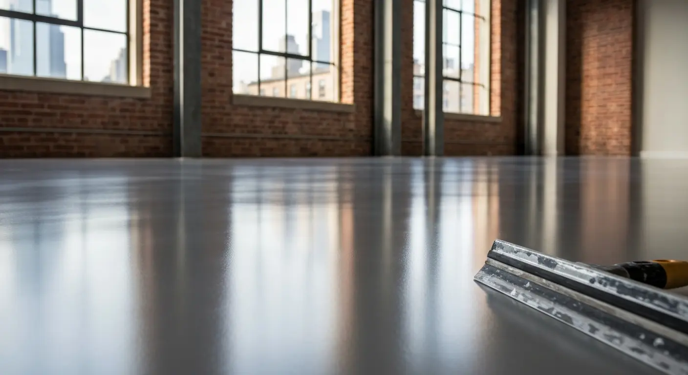 Residential epoxy flooring installation