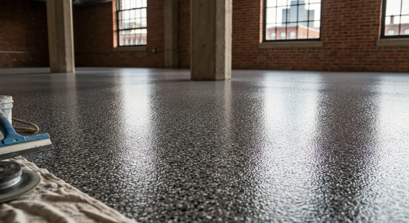 Decorative epoxy flake