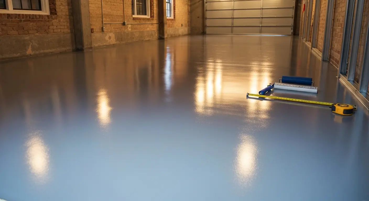 Garage epoxy flooring project