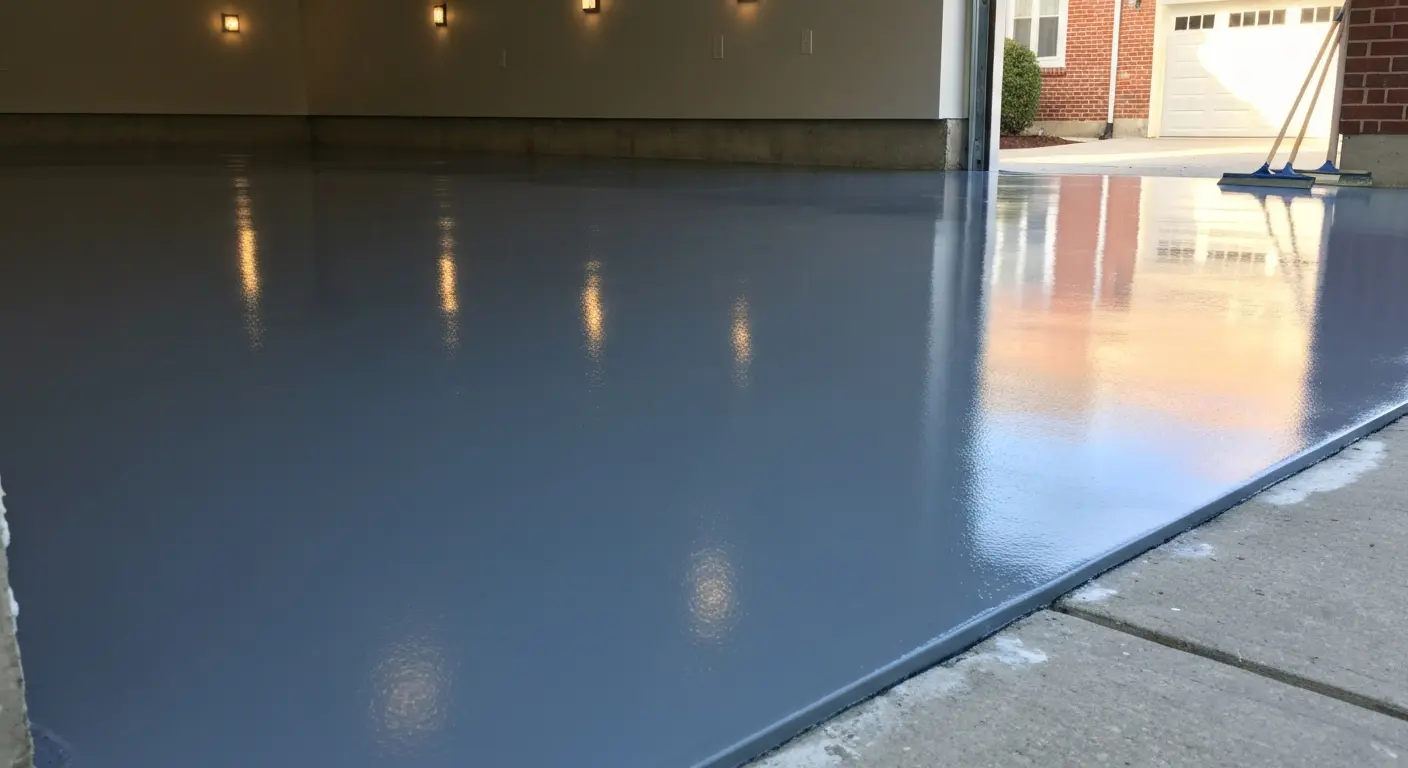 Garage epoxy flooring in New York