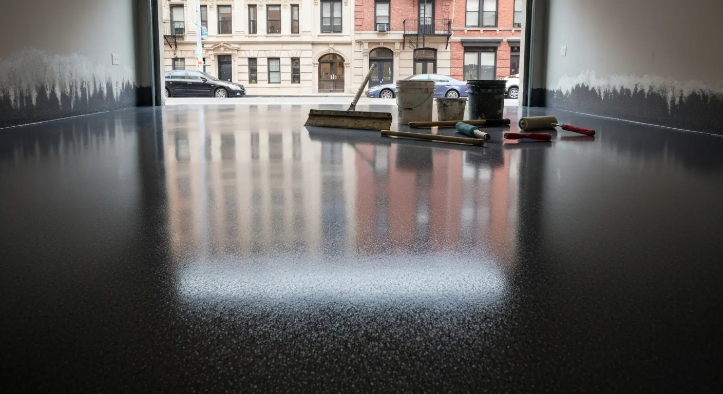Garage epoxy flooring