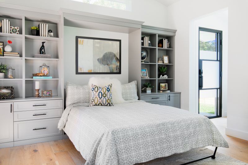 custom wall bed open