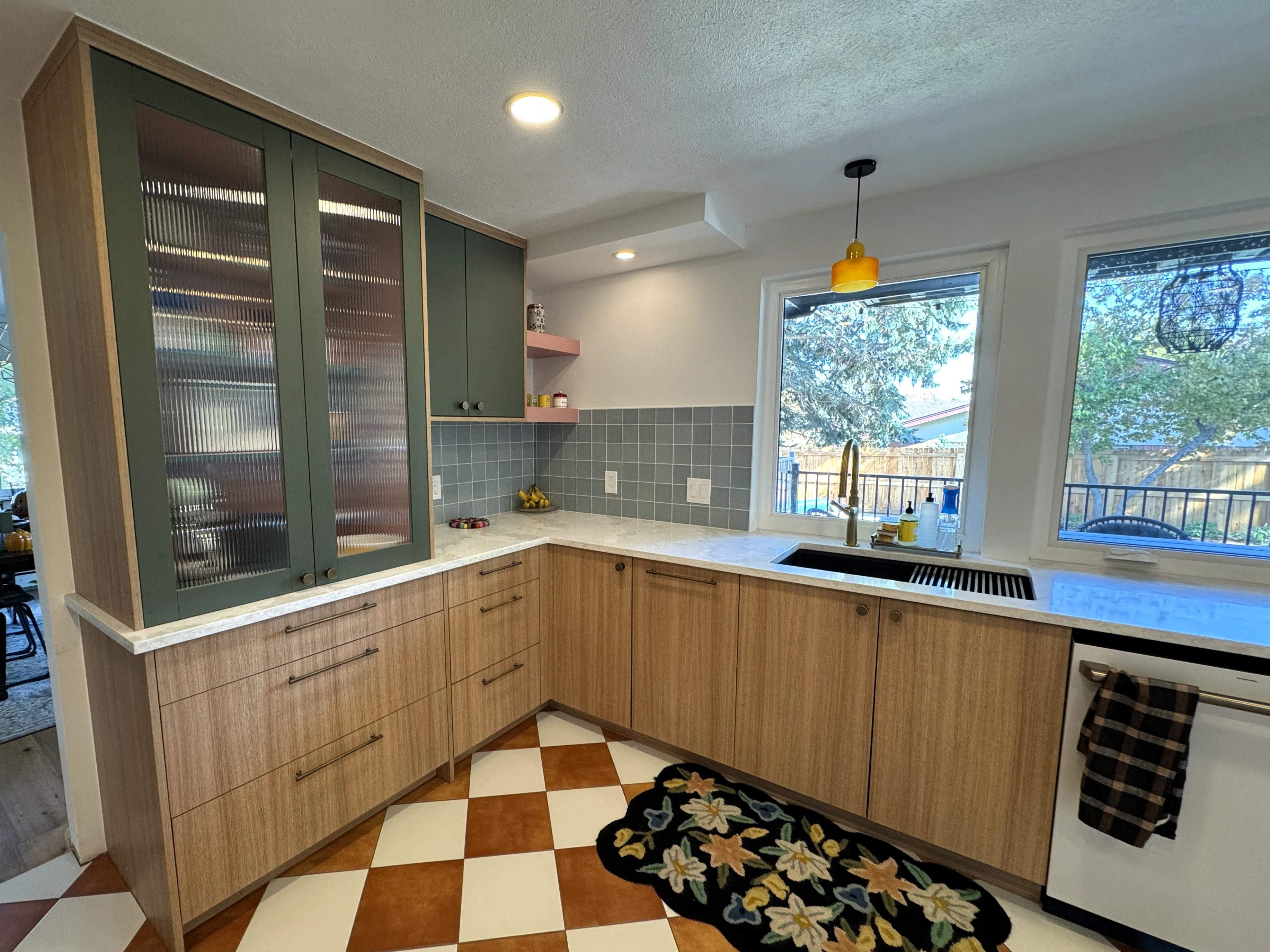 Tri-tone Mid Century Modern Kitchen Remodel in Denver