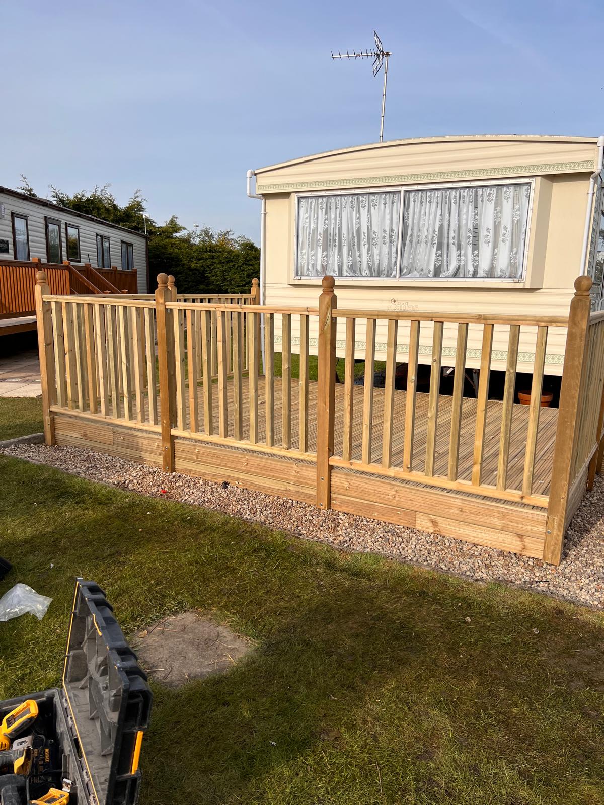 Garden decking build Sussex