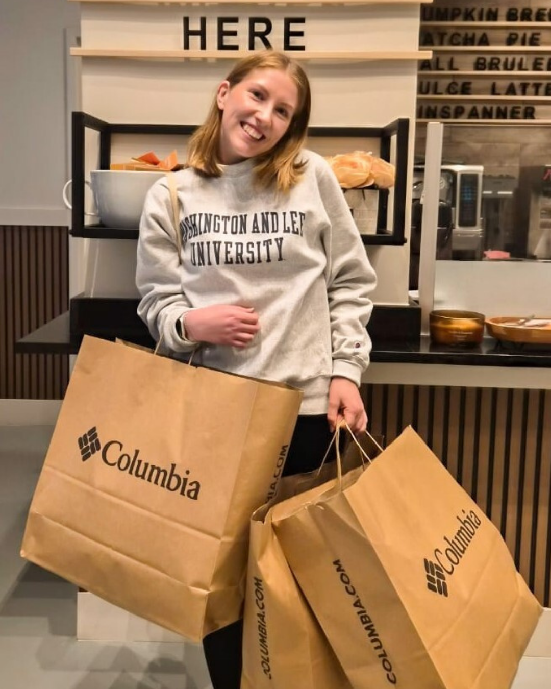 Coffee with floral design