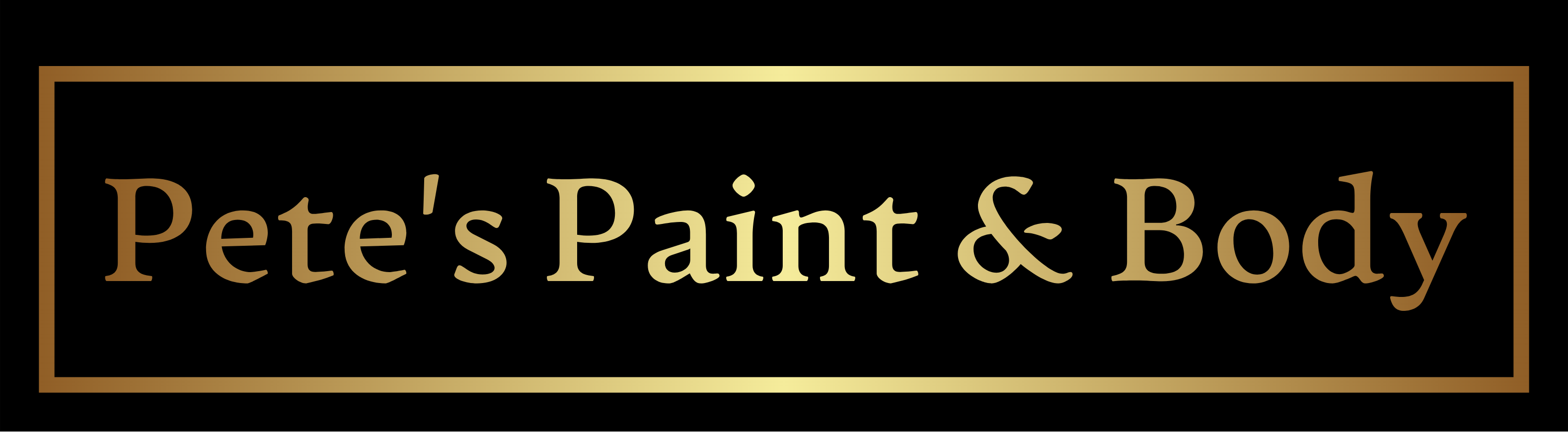 Pete's Paint and Body - Auto Body Repair - Logo