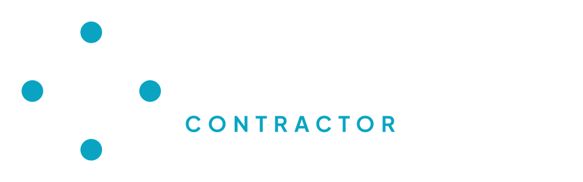 Fiber Clarity logo reversed on navy