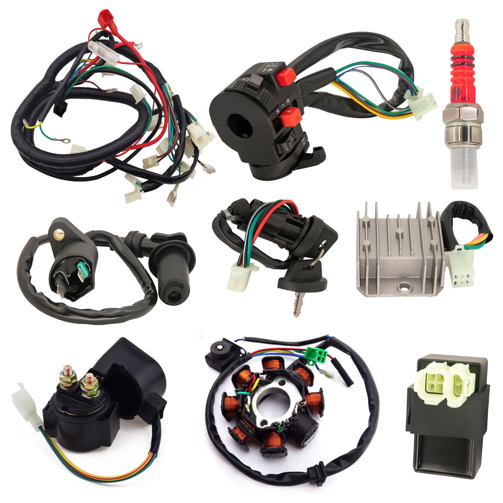 Electric vehicle complete main wiring harness assembly