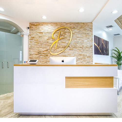 Dash Medical Spa reception area in Delray Beach