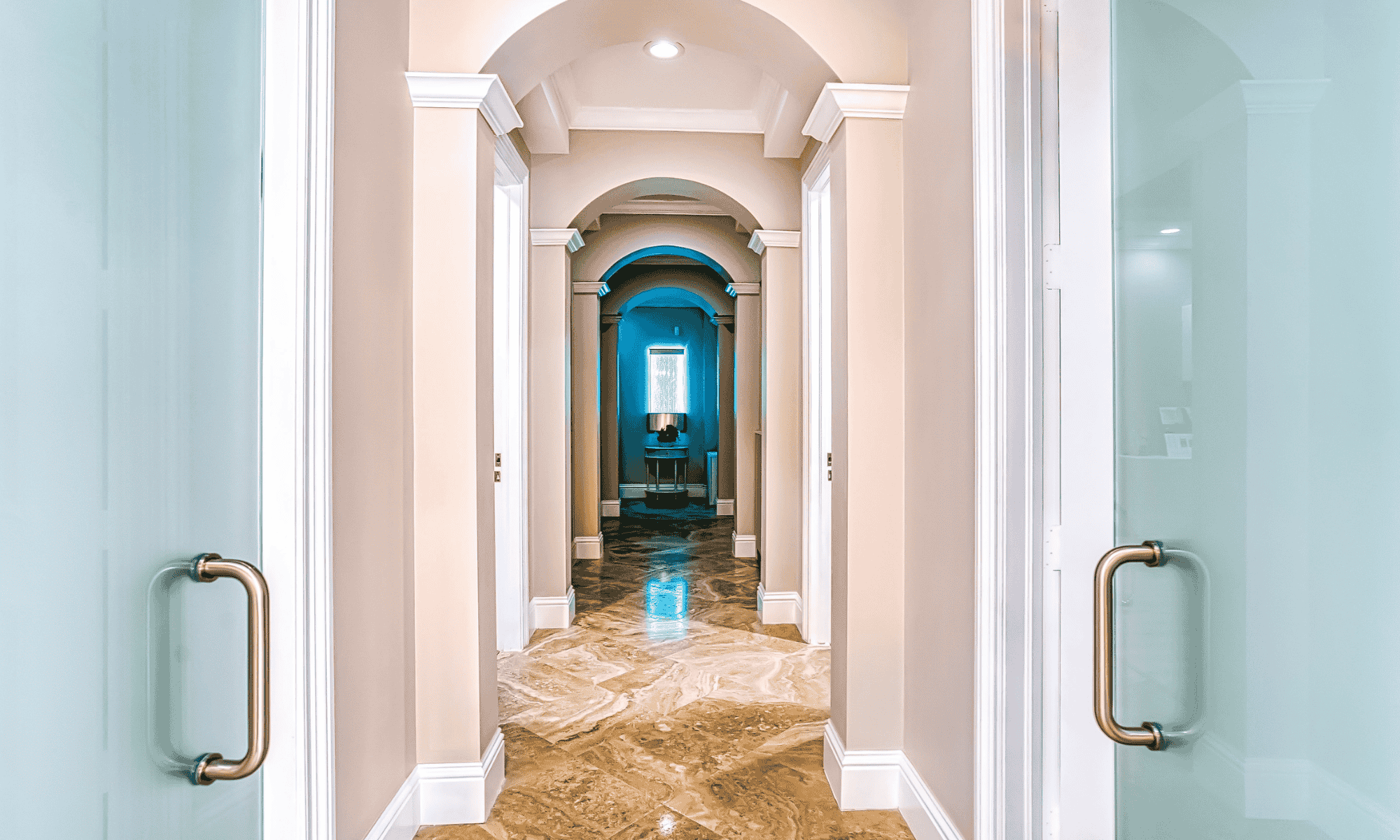 Private hallway inside Dash Medical Spa in Delray Beach