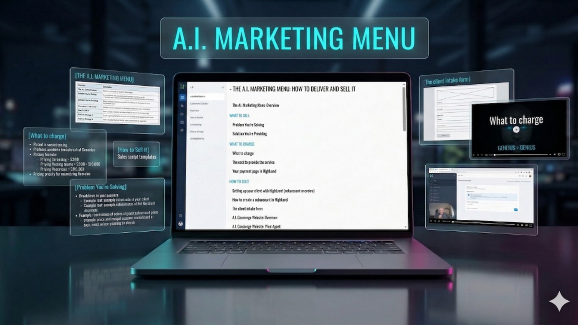AI Marketing Menu