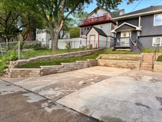 St. Michael Retaining Wall Installation