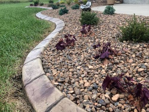 St. Michael Landscape Edging Installation